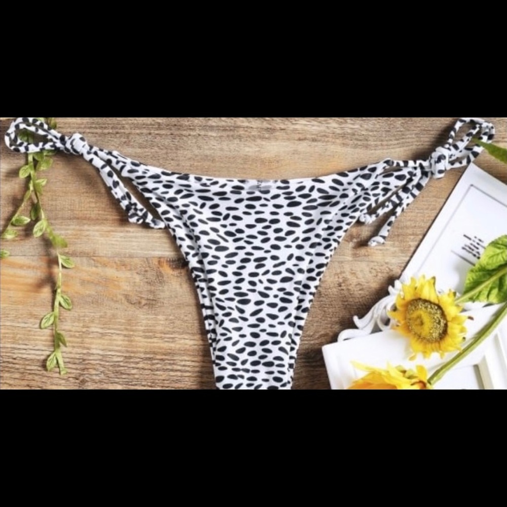 Zaful Animal Print Bikini Bottom